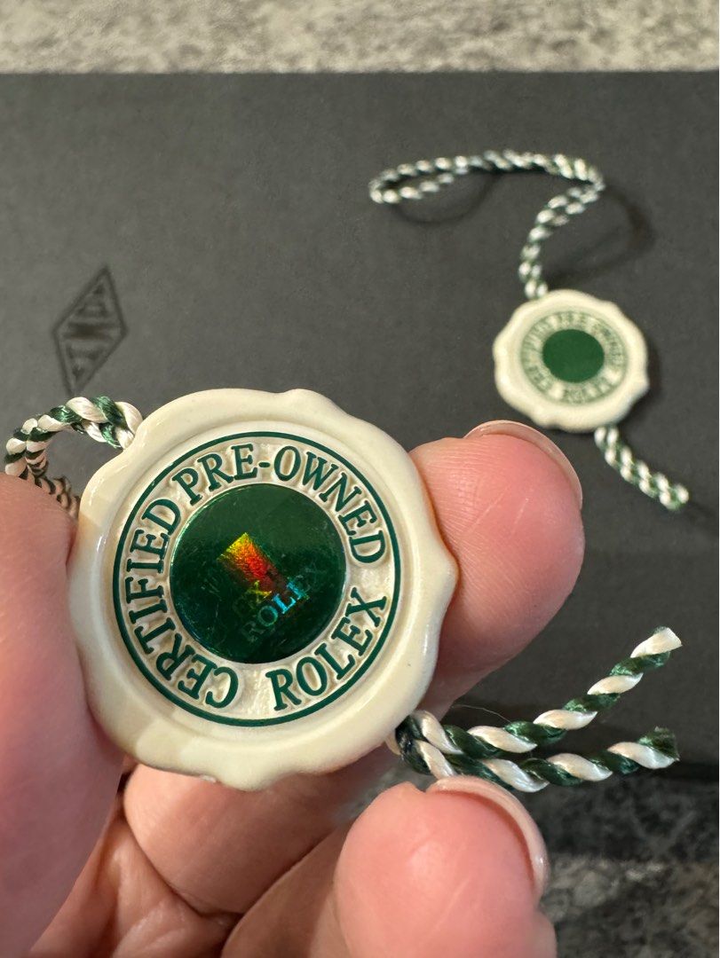 Rolex white hang tag store