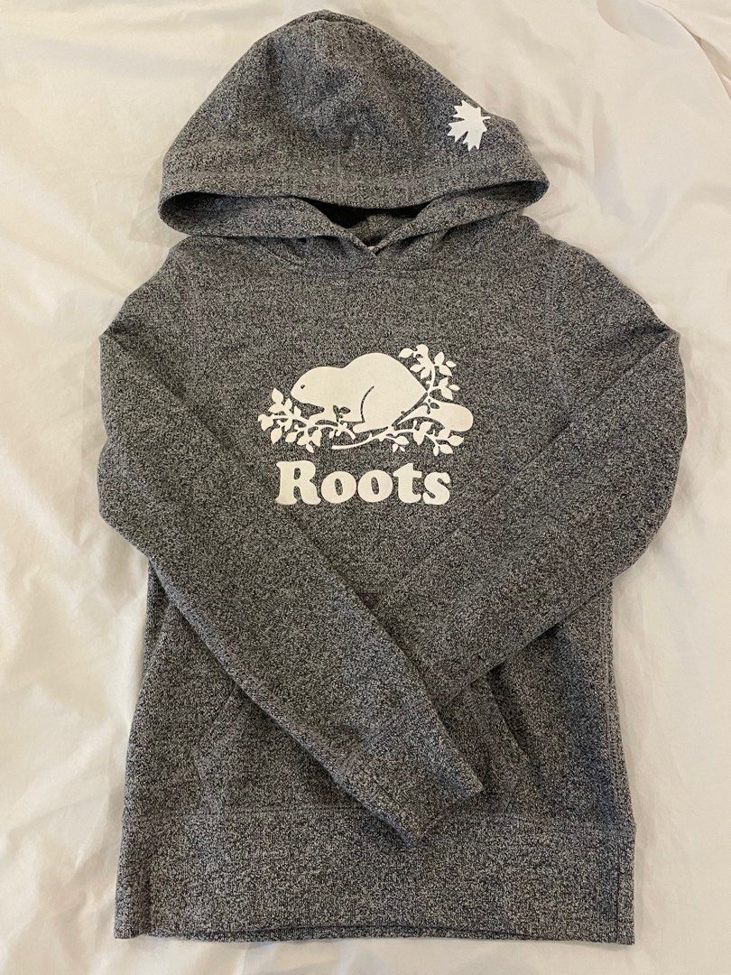Roots gray hoodie Babies Kids Babies Kids Fashion on Carousell