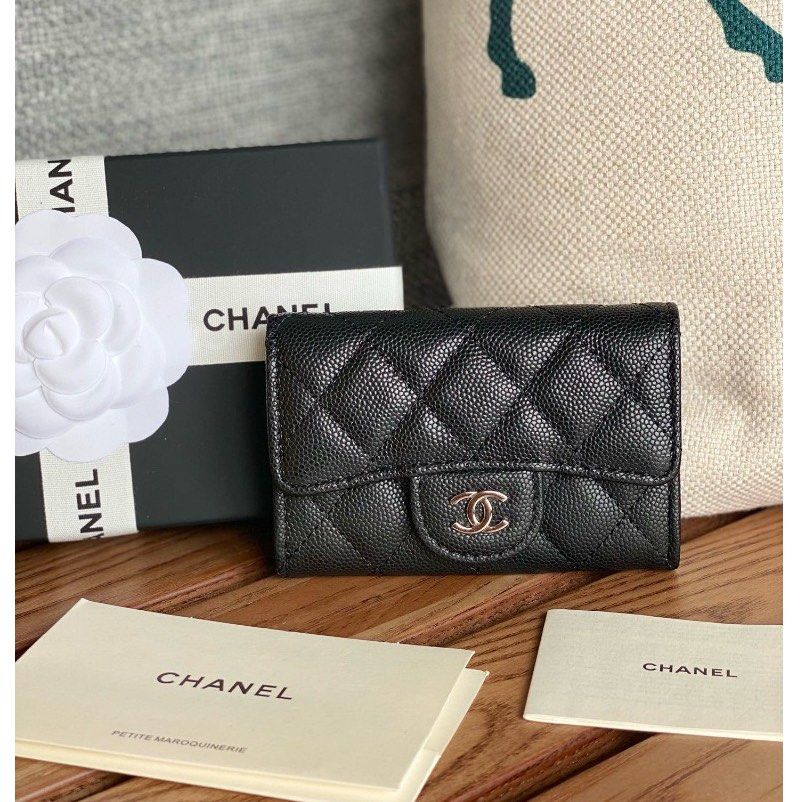 SOLD! 😍 CHANEL FLAP CARD HOLDER WALLET (Category: Luxury Bags & Wallets) located in Pasig City. Submitted by gluxerare (Listing ID 1316061433, Image 2). Description: Super Pretty Wallet! Perfect for Gift or Reward for yourself! ❤️ A must have wallet card holder, slim yet fits a lot cards, cash, coins 😍 Complete Inclusions Packaging Gift! .