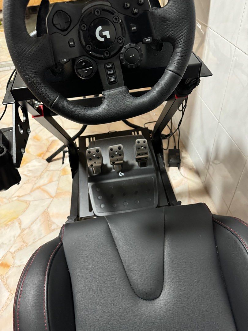 S5 Racing chair and logitech G29 racing wheel gear box Video Gaming Gaming Accessories Controllers on Carousell