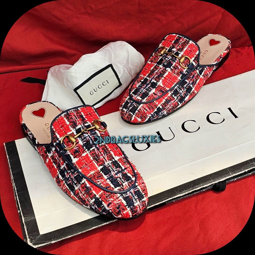 Gucci plaid shoes clearance