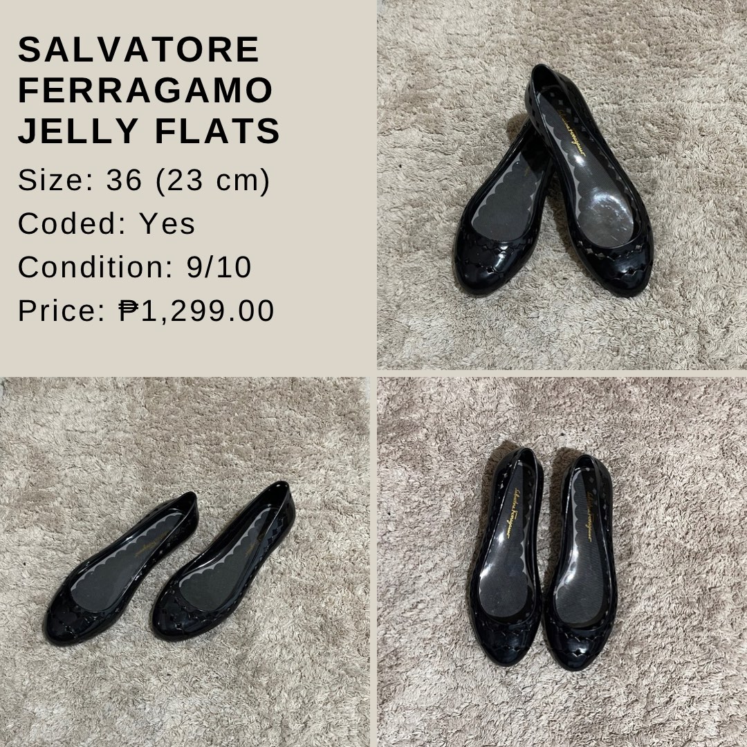 salvatore ferragamo jelly flats