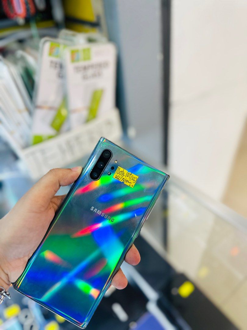 Samsung Note 10 Plus 5G 12/256GB NO ISSUES KV VARIANT (Category: Samsung) located in San Juan City. Submitted by saabangadgetshop (Listing ID 1316076509, Image 3). Description: Onhand | Pre-owned Samsung Note 10 Plus 5G 12/256GB KV VARIANT OPENLINE NTC APPROVED NO HIDDEN ISSUES NO HISTORY OF REPAIR 99%Smooth TEST TO SAWA RESET ALL YOU WANT NOT REFURBISHED AUTHENTIC PHONE ALL WORKING Mode of Payment : ⬇️ ▪️Cash ▪️Bank Transfer ▪️Gcash ▪️Credit Car
