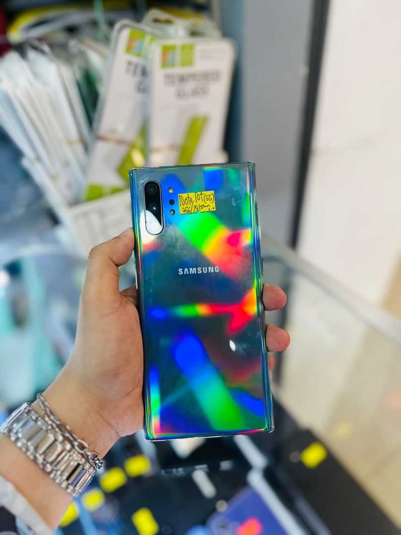 Samsung Note 10 Plus 5G 12/256GB NO ISSUES KV VARIANT (Category: Samsung) located in San Juan City. Submitted by saabangadgetshop (Listing ID 1316076509, Image 2). Description: Onhand | Pre-owned Samsung Note 10 Plus 5G 12/256GB KV VARIANT OPENLINE NTC APPROVED NO HIDDEN ISSUES NO HISTORY OF REPAIR 99%Smooth TEST TO SAWA RESET ALL YOU WANT NOT REFURBISHED AUTHENTIC PHONE ALL WORKING Mode of Payment : ⬇️ ▪️Cash ▪️Bank Transfer ▪️Gcash ▪️Credit Car