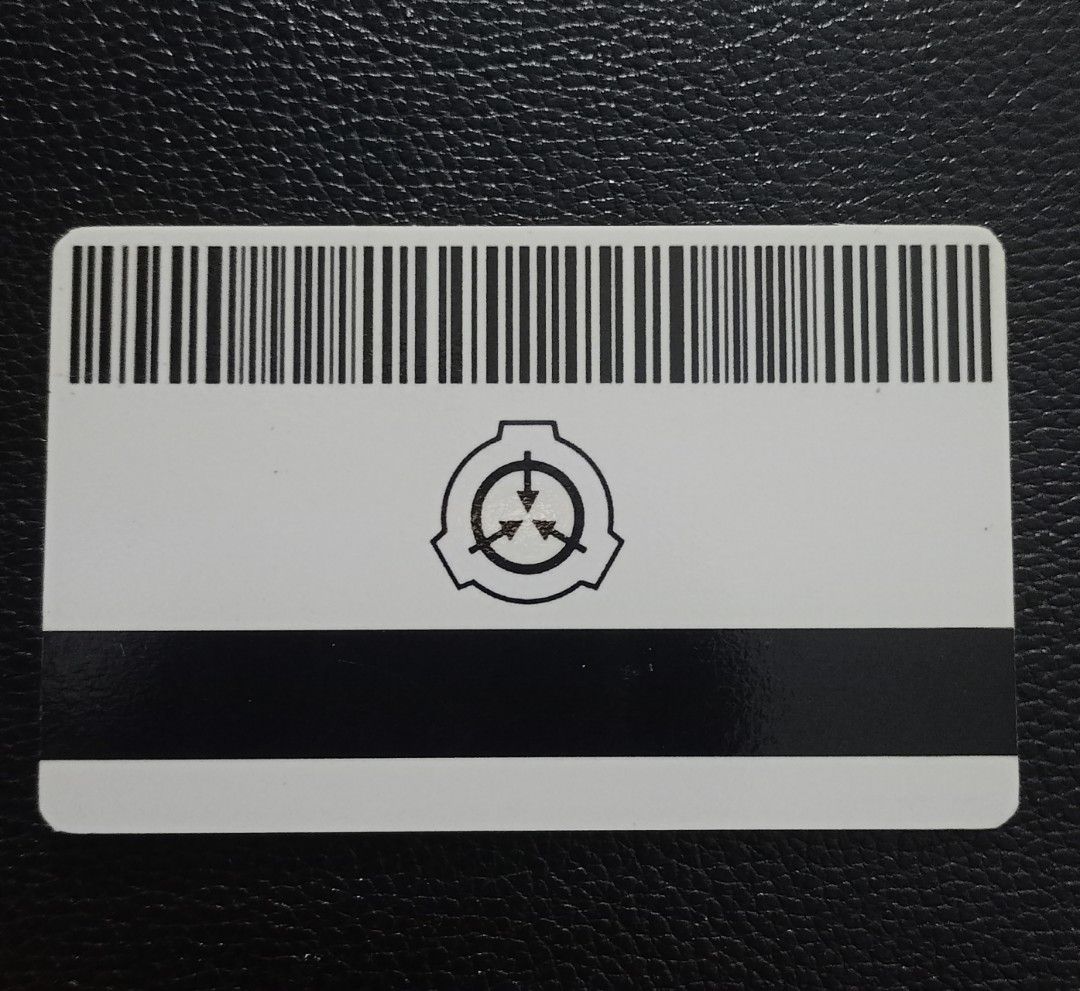 SCP Foundation Level 3 Keycard (Category: Raw Singles) located in San Fernando. Submitted by gelo.archive (Listing ID 1315930313, Image 2). Description: SCP Level 3 Key Card for SCP Foundation fandoms or cosplayers Meet Up: San Fernando La Union Shipping LBC/JRS/J&T (Buyer must shoulder shipping fee).
