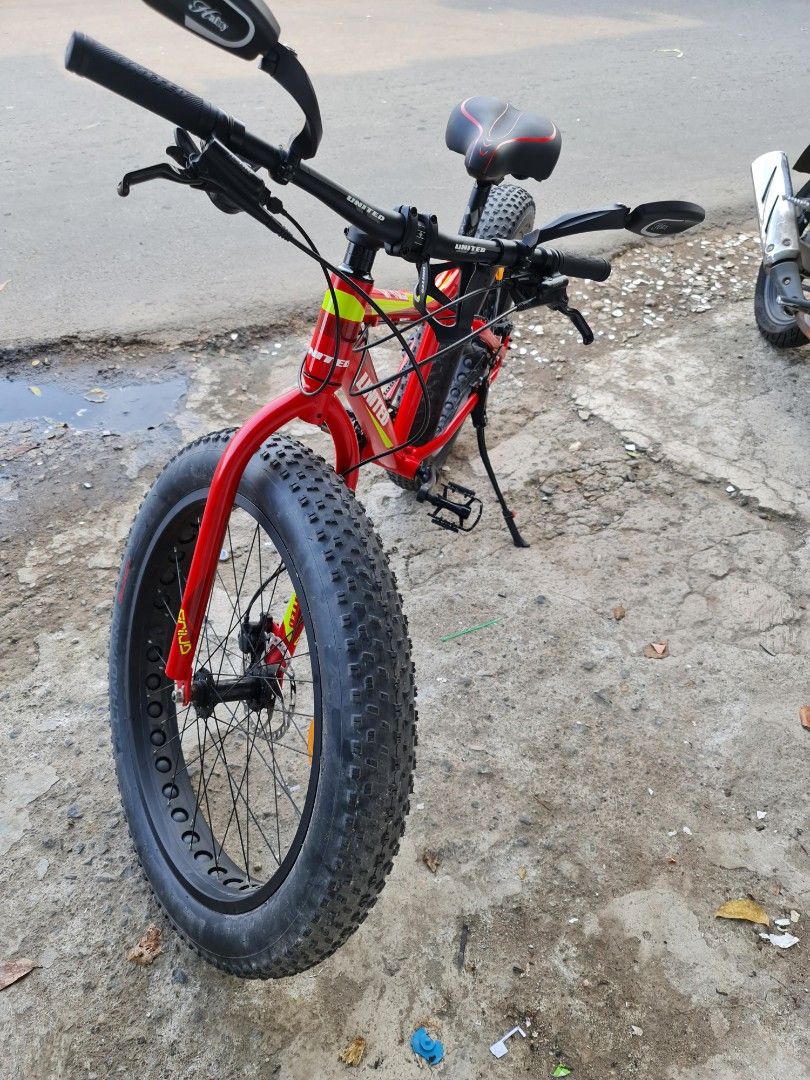 Sepeda Fatbike Fatman United Grind Mtb 26 warna Merah