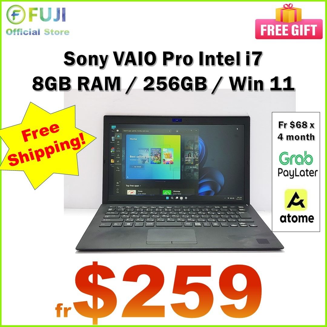 Sony vaio i7 8gb ram shop