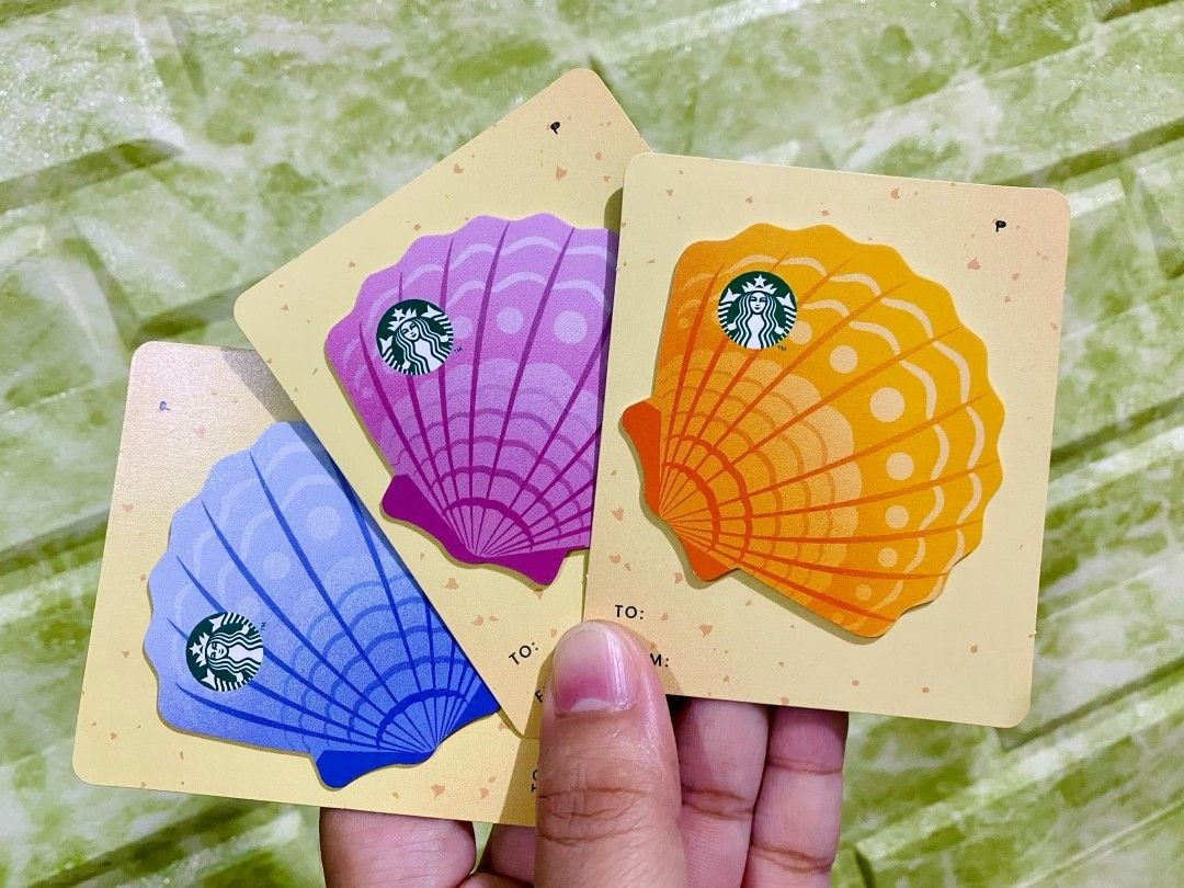 Starbucks PH Summer Shell cards (Category: Store Credits) located in Manila. Submitted by mjayfrancis (Listing ID 1315984263, Image 1). Description: Starbucks PH Summer Shell cards Php 300 set (zero load, unregistered, reloadable) Shipping from Tondo Manila Thanks🙂.