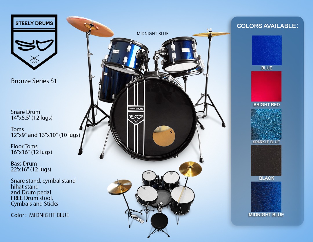 Steely drum set cheap