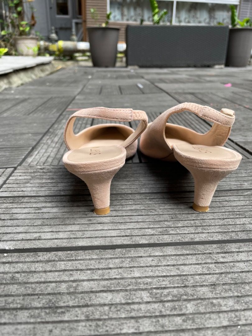 Stuart Weitzman 50mm Slingback Pumps Beige Suede size 36 Carousell