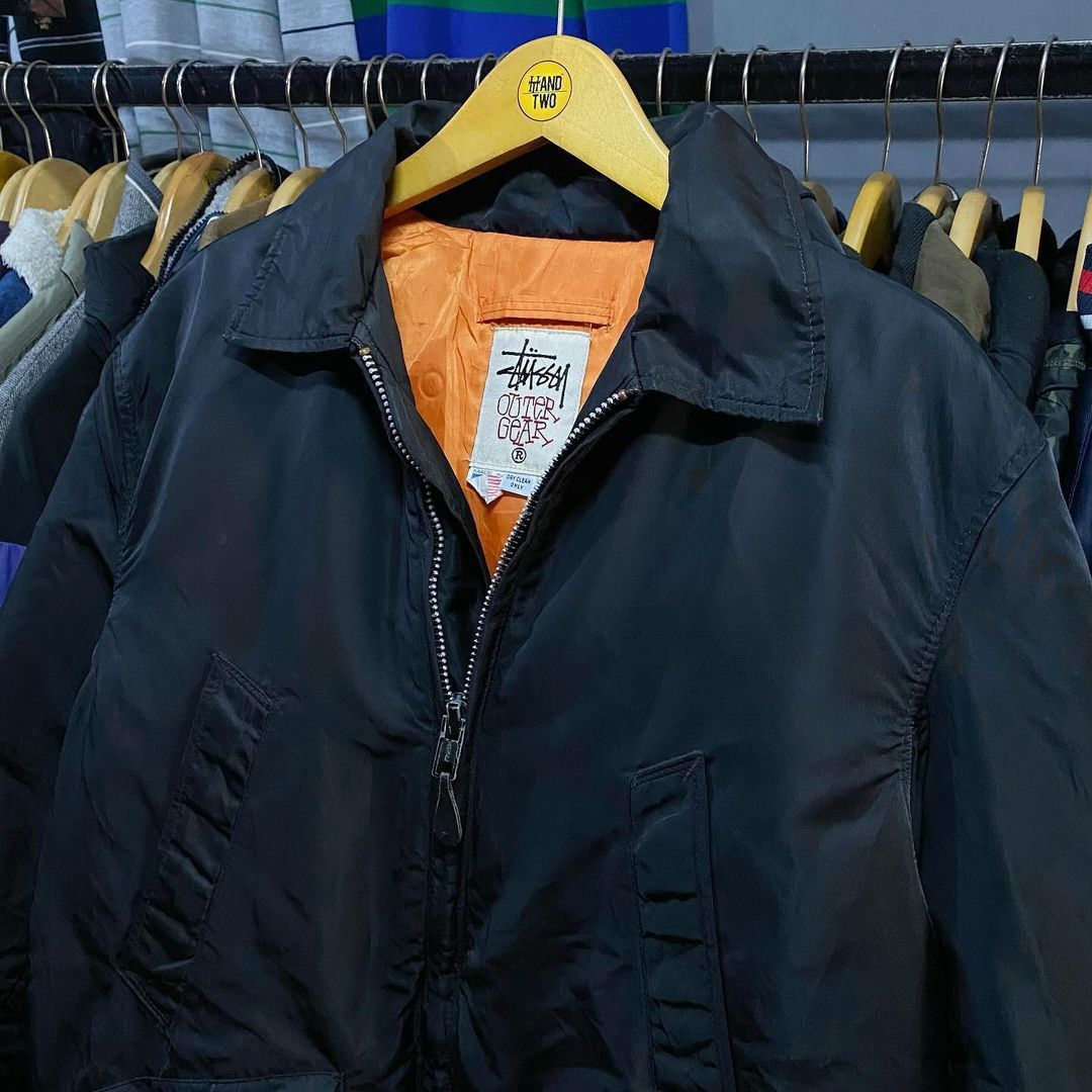 Stussy Jacket Outer Gear Vintage, Fesyen Pria, Pakaian