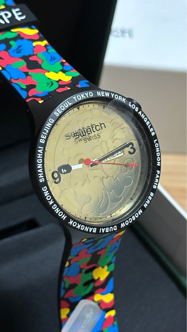 Swatch x BAPE Tokyo BLACK Men s Fashion Watches Accessories Watches on Carousell