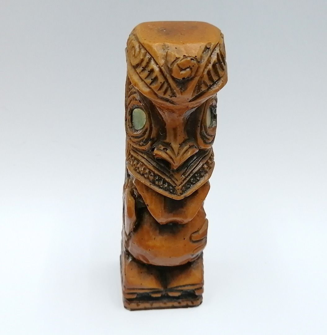 ? Tiki Tekoteko Māori New Zealand Resin 4.5