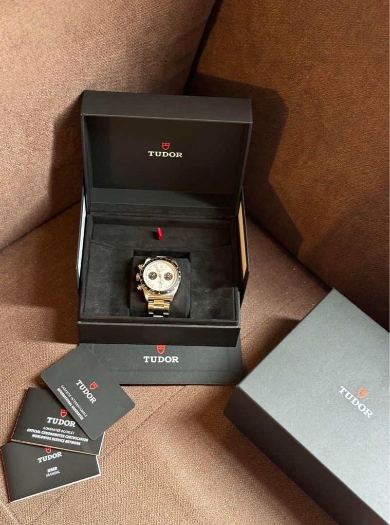 Tudor (Category: Luxury Watches) located in Cabanatuan. Submitted by albertgonzales27 (Listing ID 1315951321, Image 1). Description: For sale / swap to your Panerai / Rolex ♋️ 2023 Tudor Chronograph Panda 🐼 Complete original package Pristine condition ( 9.8 / 10 ) 275,000php Pm me if interested 📩.
