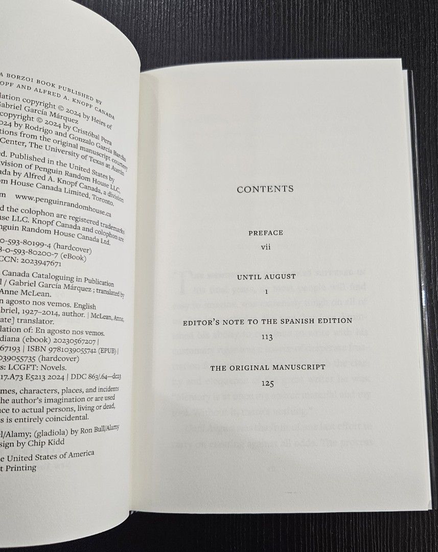 Until August (Category: Storybooks) located in Kuala Lumpur. Submitted by tadrian (Listing ID 1315905522, Image 3). Description: Condition of the book is as good as new. NEW YORK TIMES BEST SELLER • The extraordinary rediscovered novel from the Nobel Prize–winning author of Love in the Time of Cholera and One Hundred Years of Solitude—a moving tale of female desire and abandon.