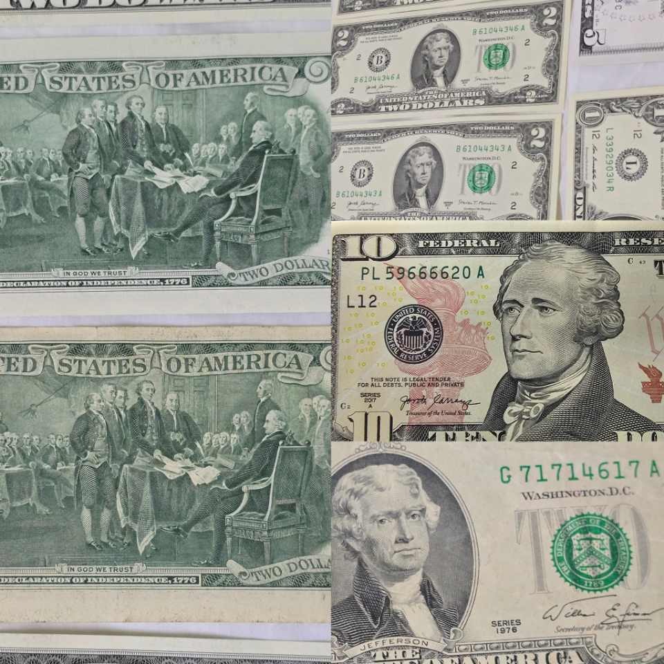 USD rare error banknotes for sale and fancy serial numbers 1$ 2$ 5$ 10 ...