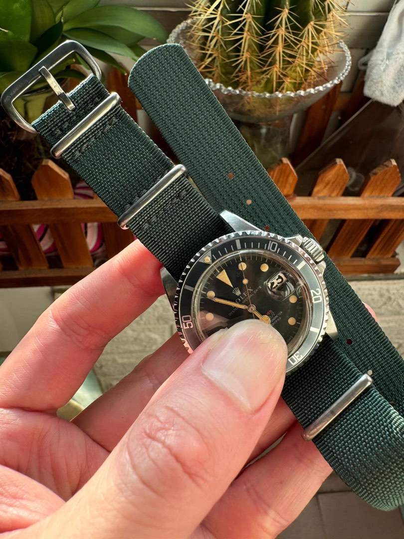 Vintage watch nato strap top