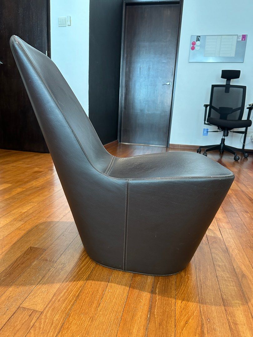 Vitra Leather Arm chair Furniture Home Living Furniture Chairs on Carousell