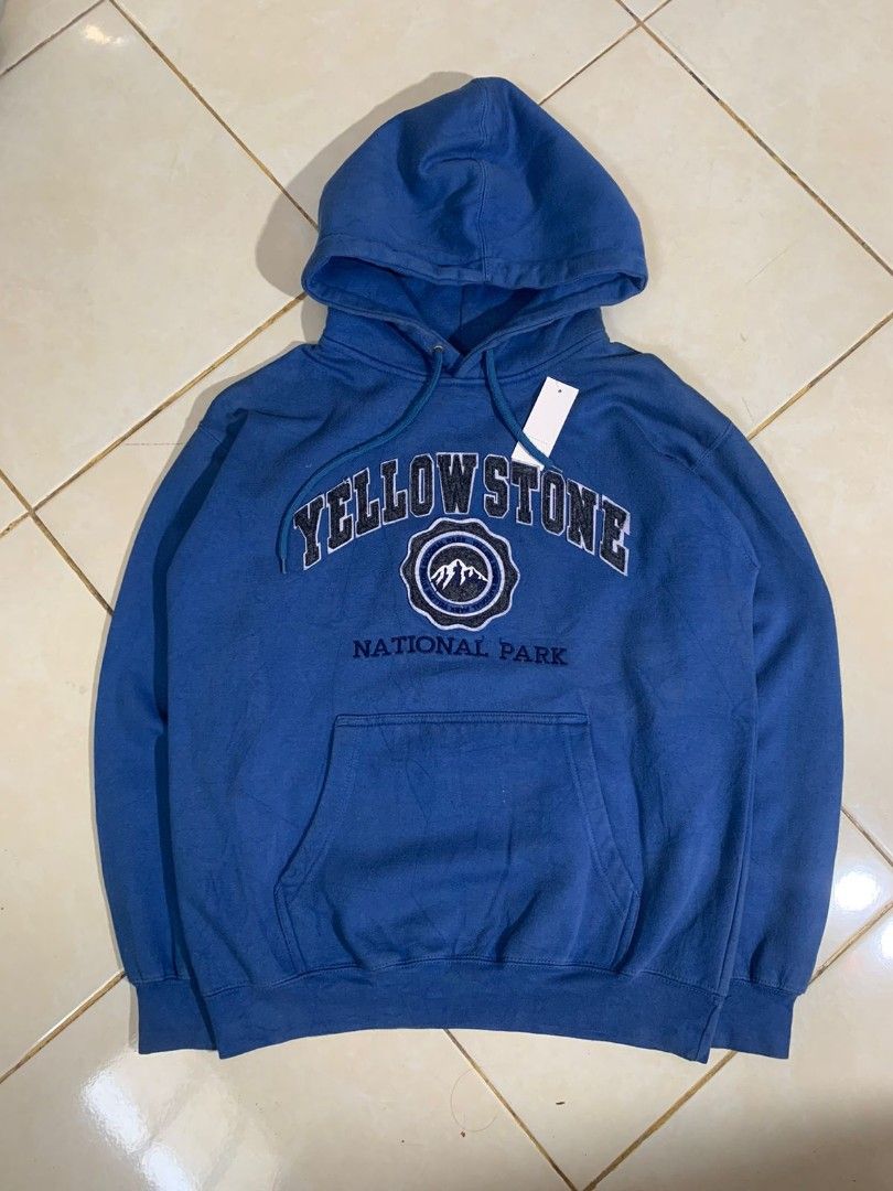 YELLOW STONE NATIONAL PARK HOODIE PRAIRIE MOUNTAIN