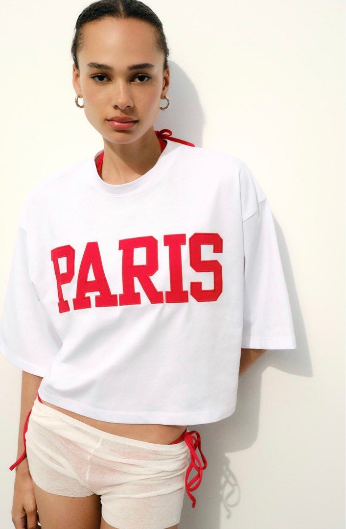 Zara PARIS shirt Women s Fashion Tops Shirts on Carousell