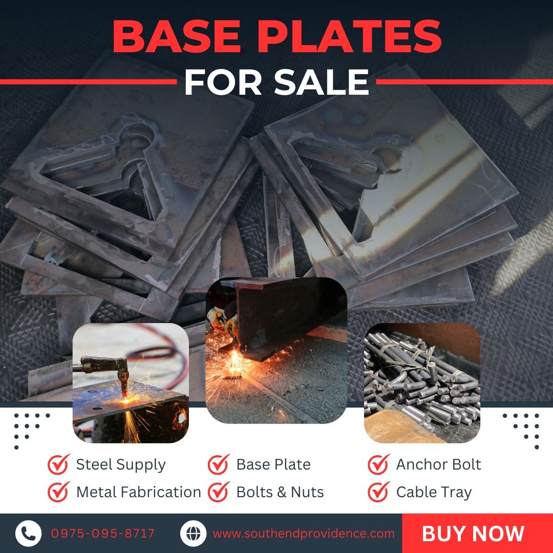 1000 x 400mm x 19mm thick Base Plate | Concrete Post Base Plate ...