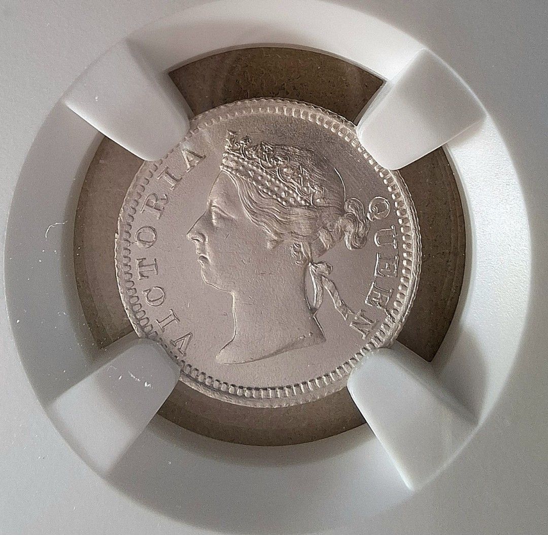 激安/新作 2888【NGC鑑定品・珍品】英領香港 銀貨 1897年香港五仙 コレクション