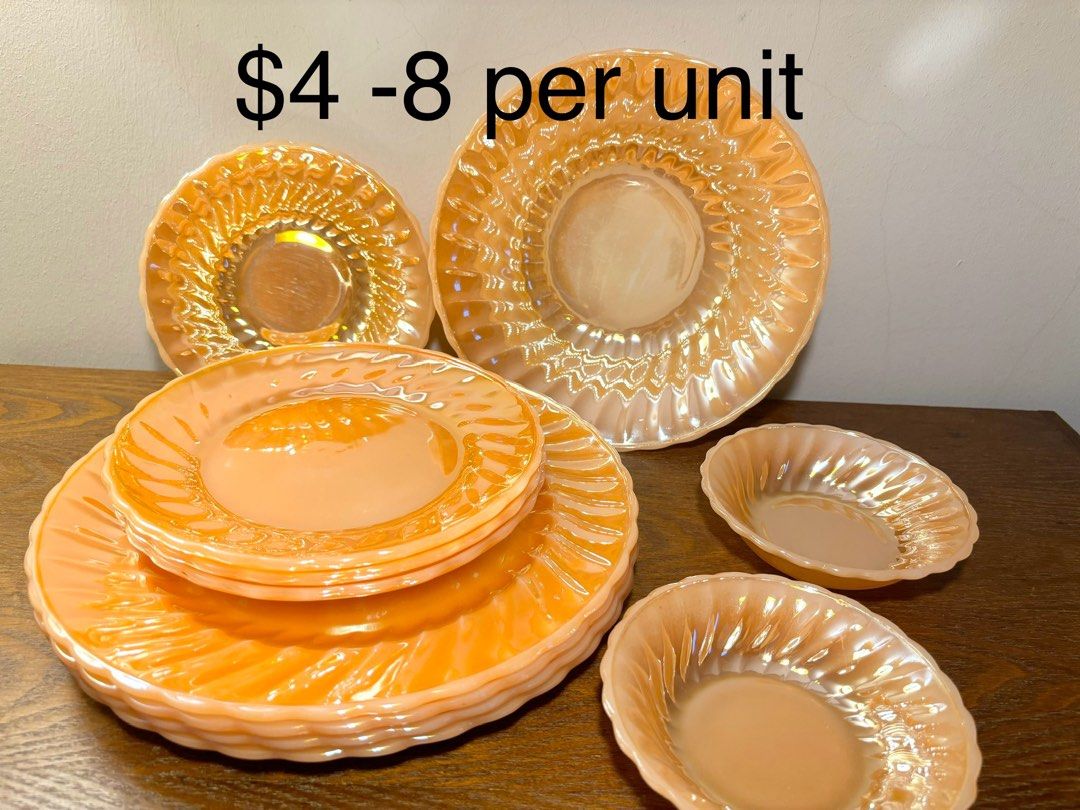 🧡🧡🧡🧡🧡 ($44 for 11 pieces; $4-8 per unit) Vintage Made in USA