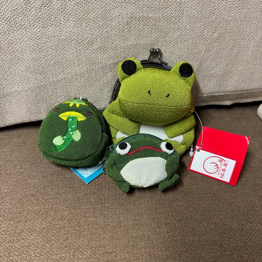 日本和風青蛙河童散錢包3個, 女裝, 手袋及銀包, 銀包、卡片套- Carousell
