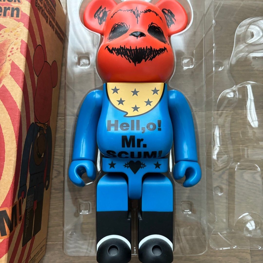 BE@BRICK ２００３バレンタイン Barking Love 2003 VALENTINE BE@RBRICK Hello! Mr. SCUM Valentin 400% Bearbrick