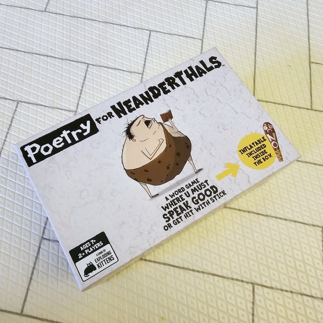 Authentic Poetry for Neanderthals by Exploding Kittens, Hobbies & Toys ...