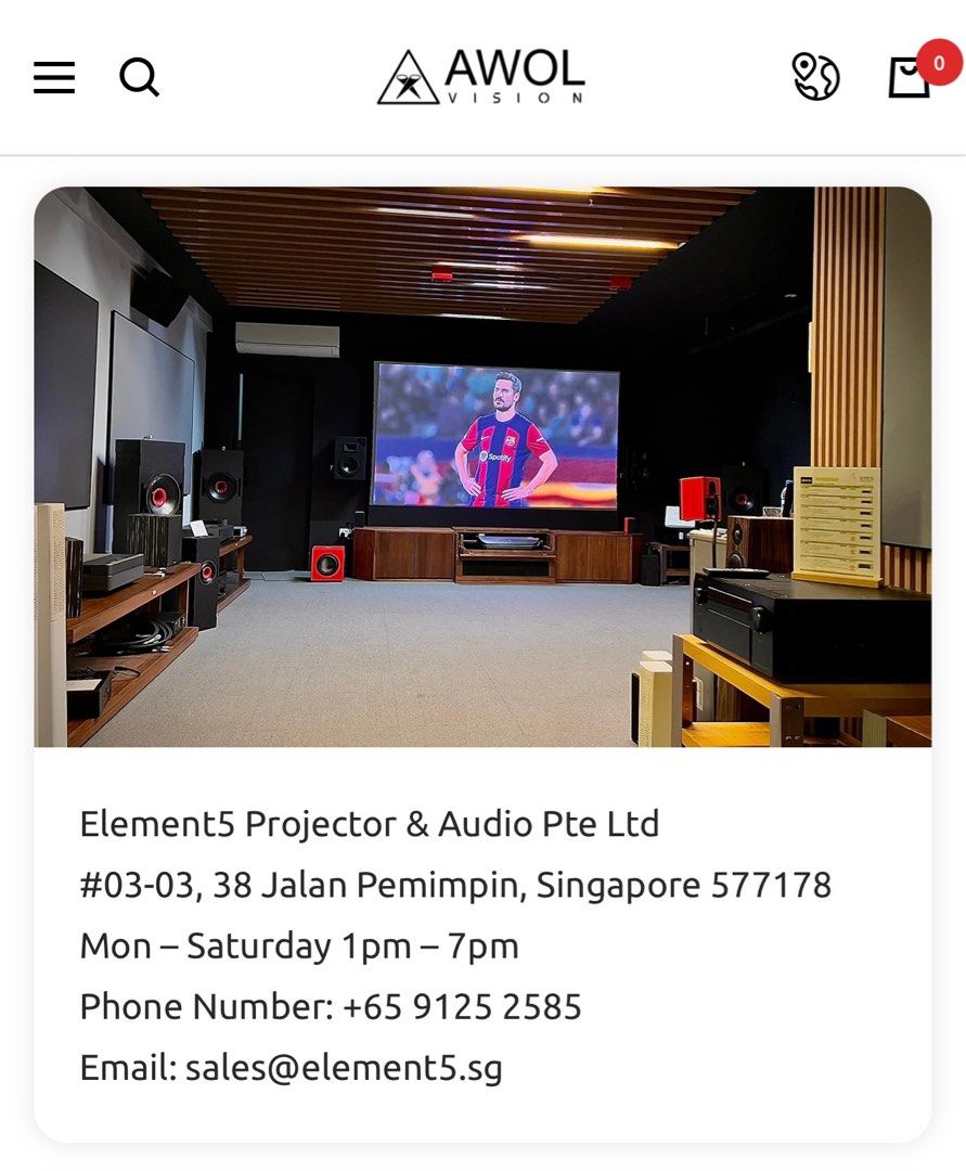 【Greatest NDP EVER】AWOL VISION LTV-3000 PRO 4K 3D ULTRA SHORT THROW PROJECTOR, RGB TRIPLE LASER PROJECTOR (Category: Projectors) located in Singapore. Submitted by element5_projector (Listing ID 1288046264, Image 1). Description: You are welcome to view this product at our show room #03-03, 38 Jalan Pemimpin 577178 #Opening 1-7pm Monday to Friday, 10am-7pm Saturday. Sunday close. # Walk in directly Ample parking lots, you can drive up and park at