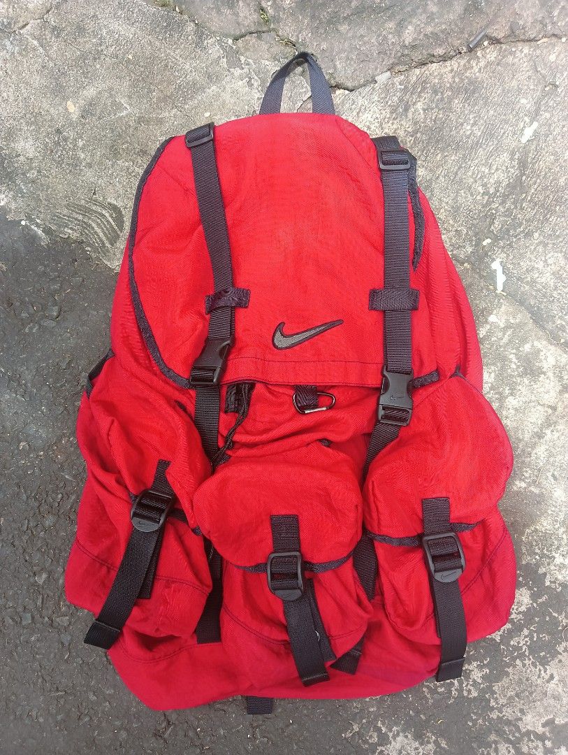 1990 Vintage Nike Nylon Parachute Backpack 1990s NIKE Nylon