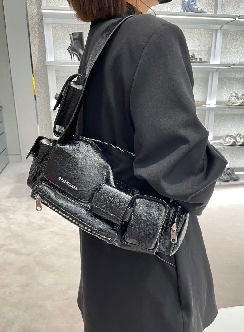 バッグ balenciaga super busy bag xs Superbusy XS leather shoulder bag in black - Balenciaga | Mytheresa