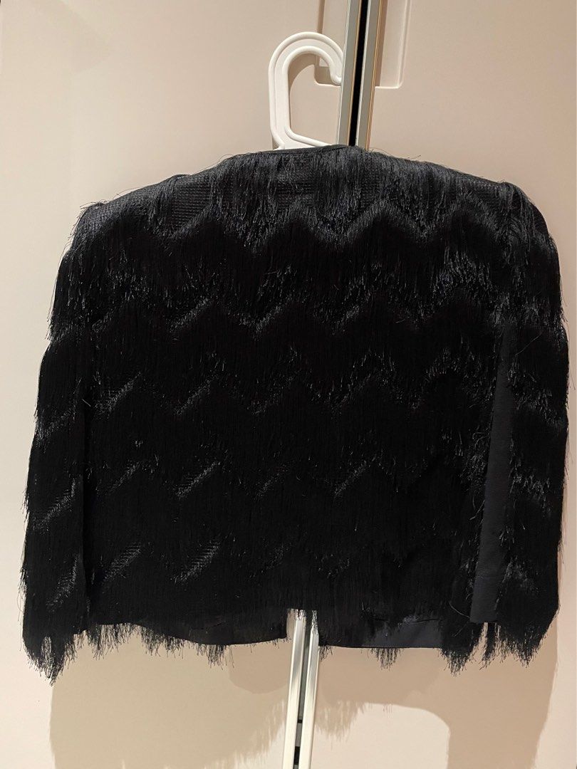Bcbg jaxon fringe jacket online
