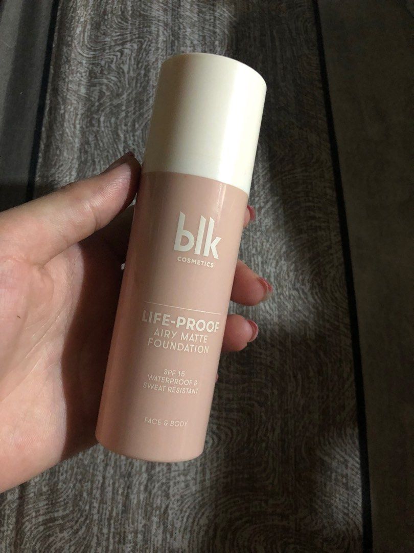 BLK Airy Matte Foundation in Vanilla (Category: Makeup) located in Makati City. Submitted by barbequeIU (Listing ID 1316169848, Image 1). Description: in shade Vanilla around 75% left.