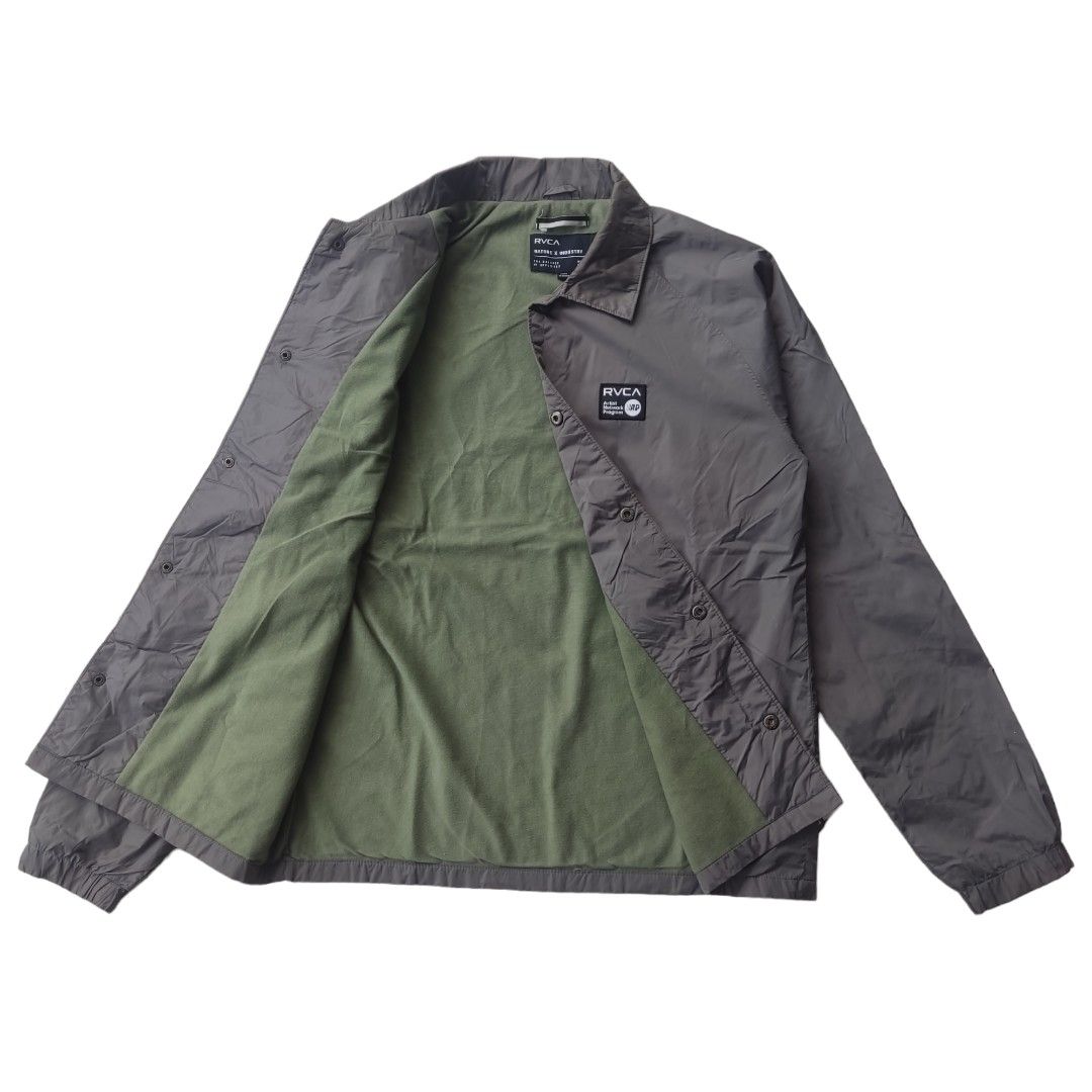 Coach Jacket RVCA NaturexIndustry Balance Of Opposites Fesyen Pria Pakaian Atasan di Carousell
