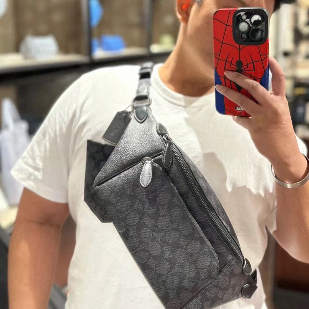 Coach mens waist bag sale