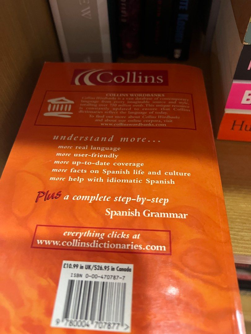 Collins Spanish dictionary plus grammar (Category: Textbooks) located in Makati City. Submitted by eskarina62 (Listing ID 1316148349, Image 3). Description: .