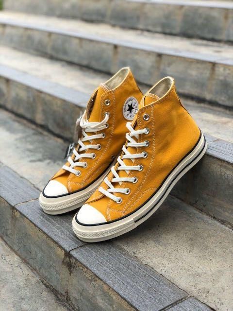 Converse Chuck 70 Mustard Women s Fashion Footwear Sneakers on Carousell
