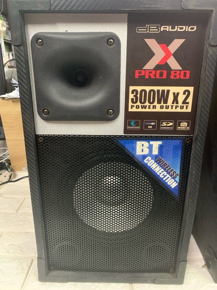 DbAudio XPro 80 Amplified Speaker 300Watts x2 Power Output, Audio ...