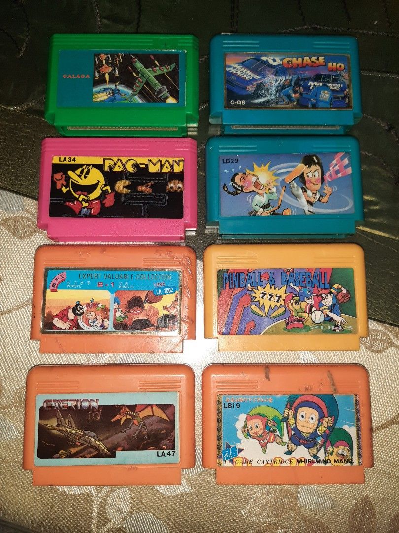 Family Computer Games (Category: Nintendo) located in Manila. Submitted by d_of_olx (Listing ID 1316187823, Image 1). Description: Family Computer Games Cartridge Assorted games 180 each 1200 all for 8 games Location: Sampaloc Manila.
