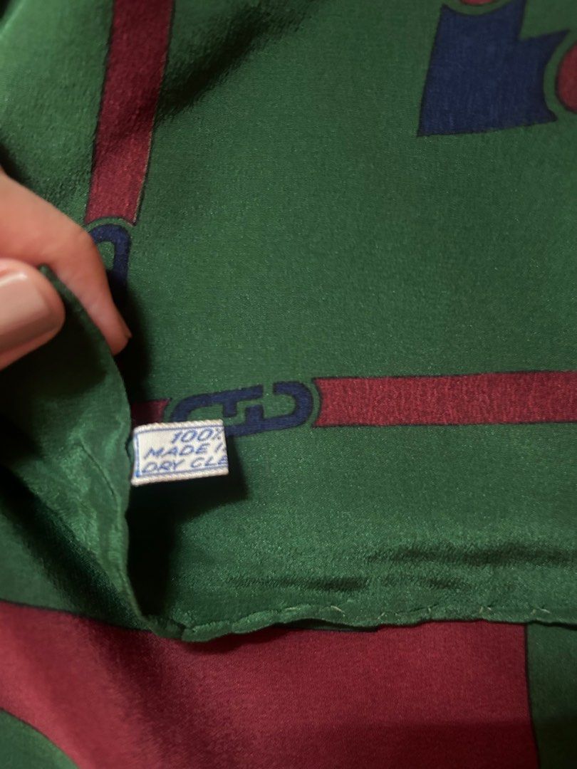 Ferragamo Silk Scarf (Category: Scarves) located in Cebu City. Submitted by geeia (Listing ID 1316194780, Image 3). Description: Message if you want the specific dimensions Silk scarf, With made in italy tag Price negotiable.