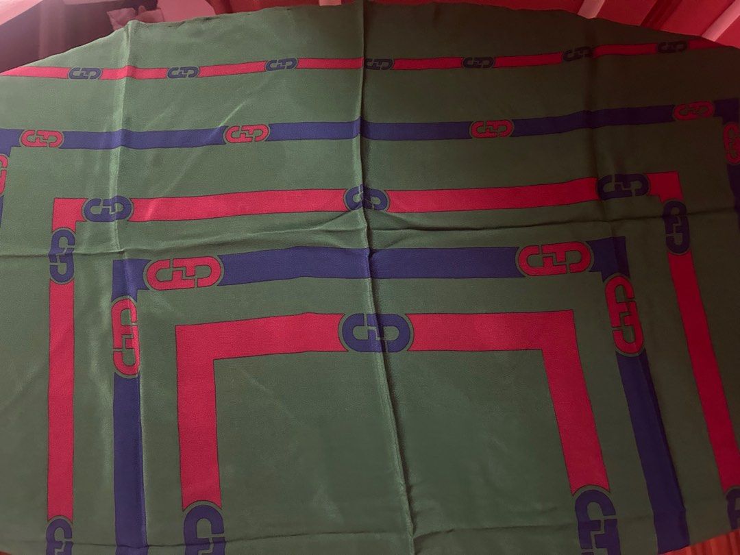 Ferragamo Silk Scarf (Category: Scarves) located in Cebu City. Submitted by geeia (Listing ID 1316194780, Image 1). Description: Message if you want the specific dimensions Silk scarf, With made in italy tag Price negotiable.
