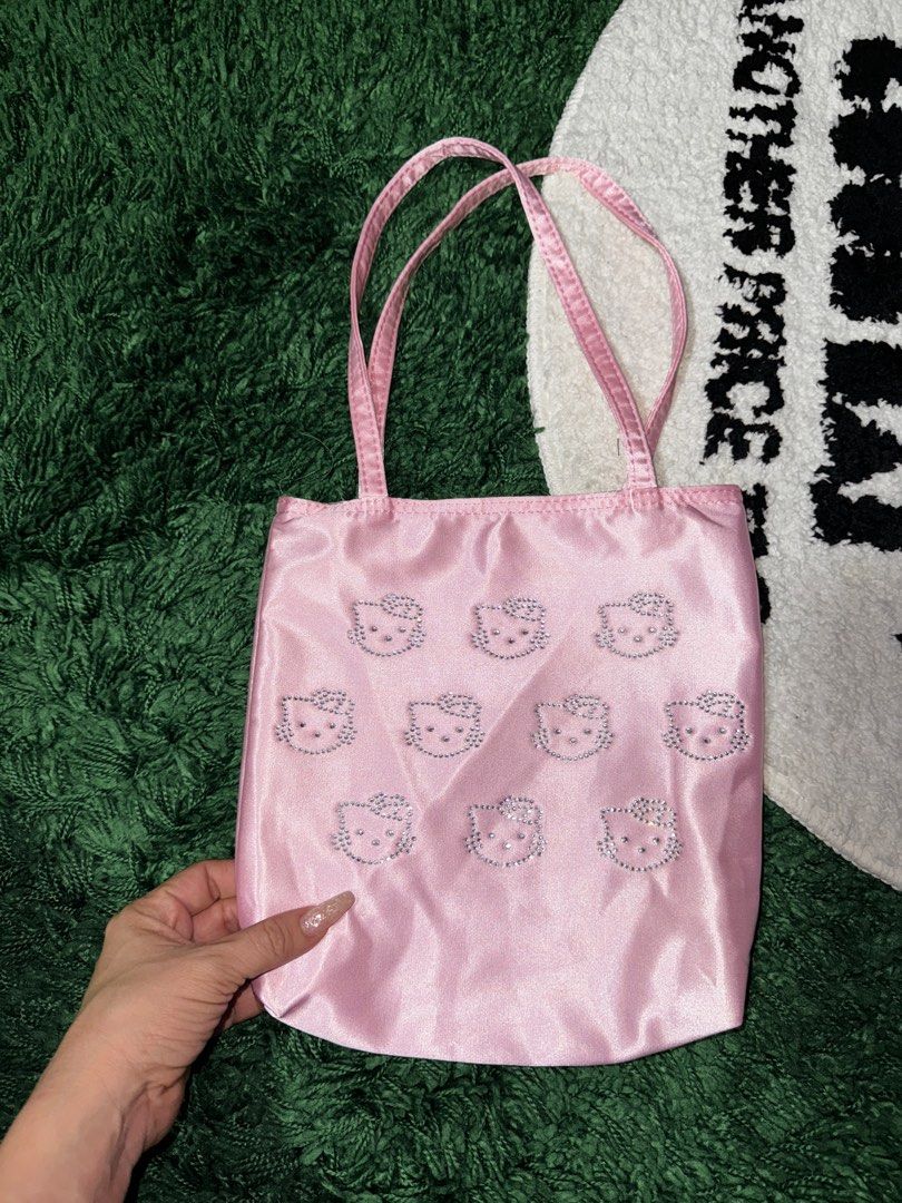 Rhinestone Hello Kitty Tote Bag 14x11 Or Smaller Size 8x10 With