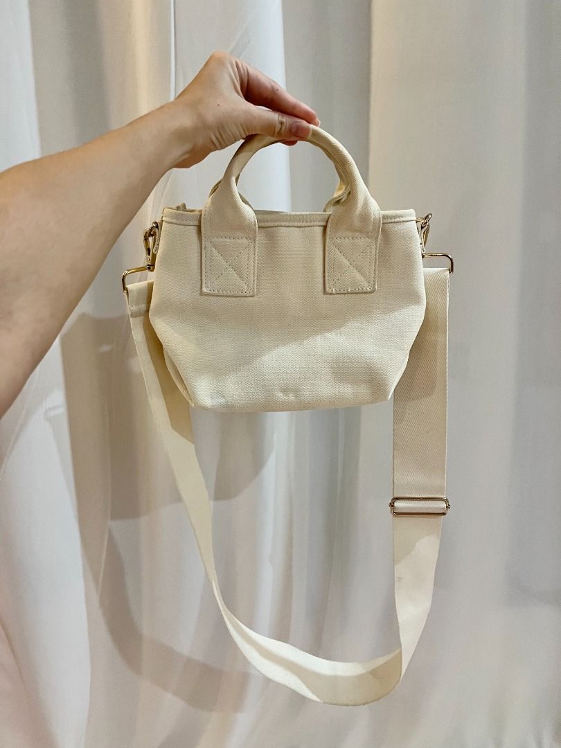H M Canvas mini slingbag Women s Fashion Bags Wallets Cross body Bags on Carousell