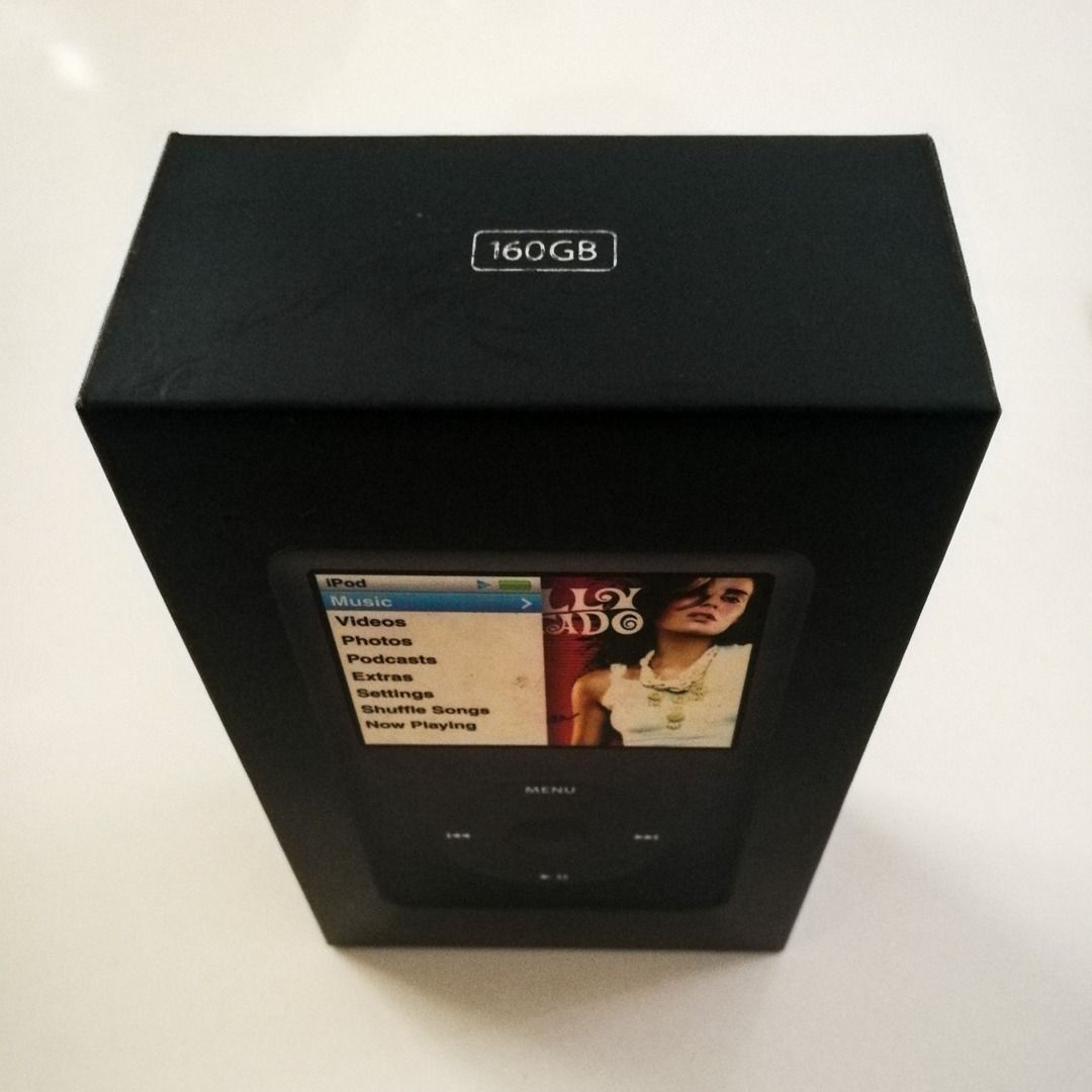 iPod Classic Box (160 GB Black) (Category: Other Mobile & Gadget Accessories) located in Malabon City. Submitted by audioscience (Listing ID 1316156909, Image 2). Description: iPod Classic 160 GB Black Box • Box only • Box is in good condition • Selling as is • Actual photos • What you see is what you get ✓ Payment via Gcash, BPI Family Bank Deposit, Palawan Express, LBC.