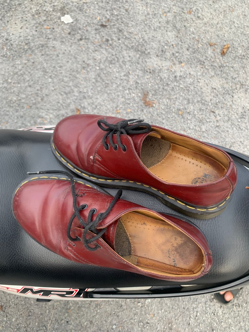 Kasut Docmart Maroon 5uk Men s Fashion Footwear Boots on Carousell