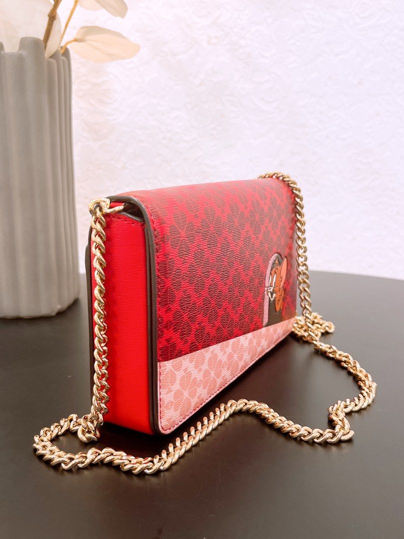 Kate spade new york x tom jerry chain crossbody wallet New w defect
