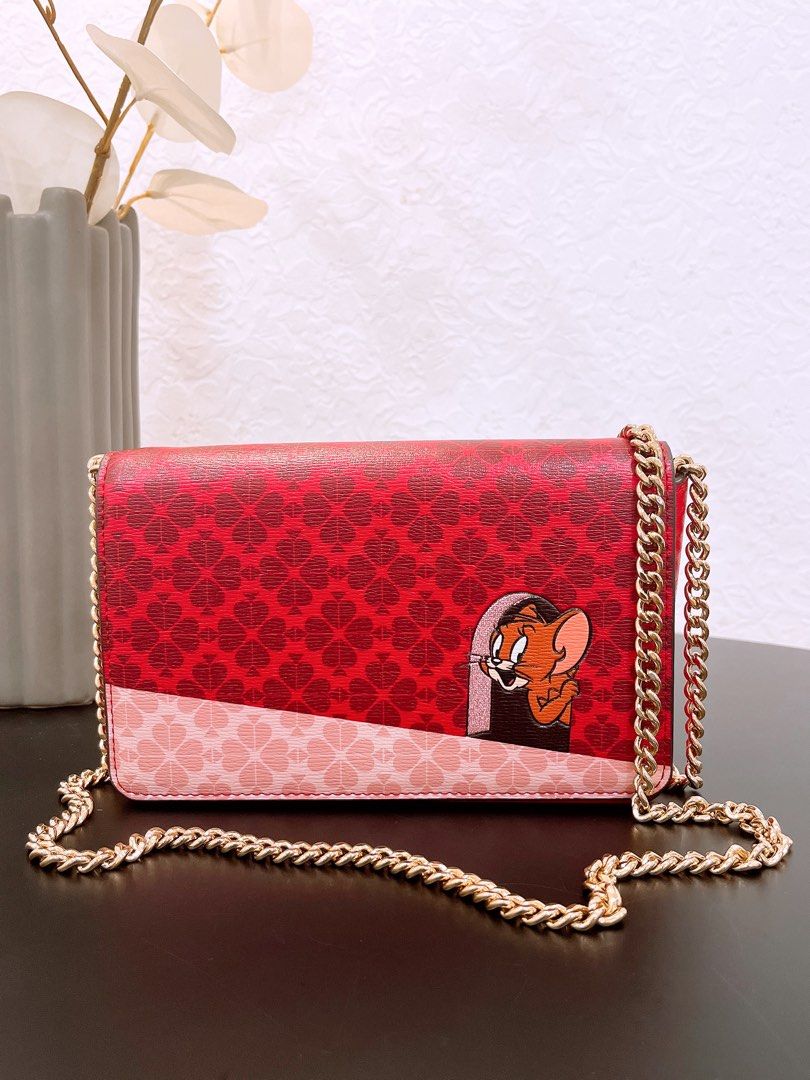 Kate spade new york x tom jerry chain crossbody wallet New w defect