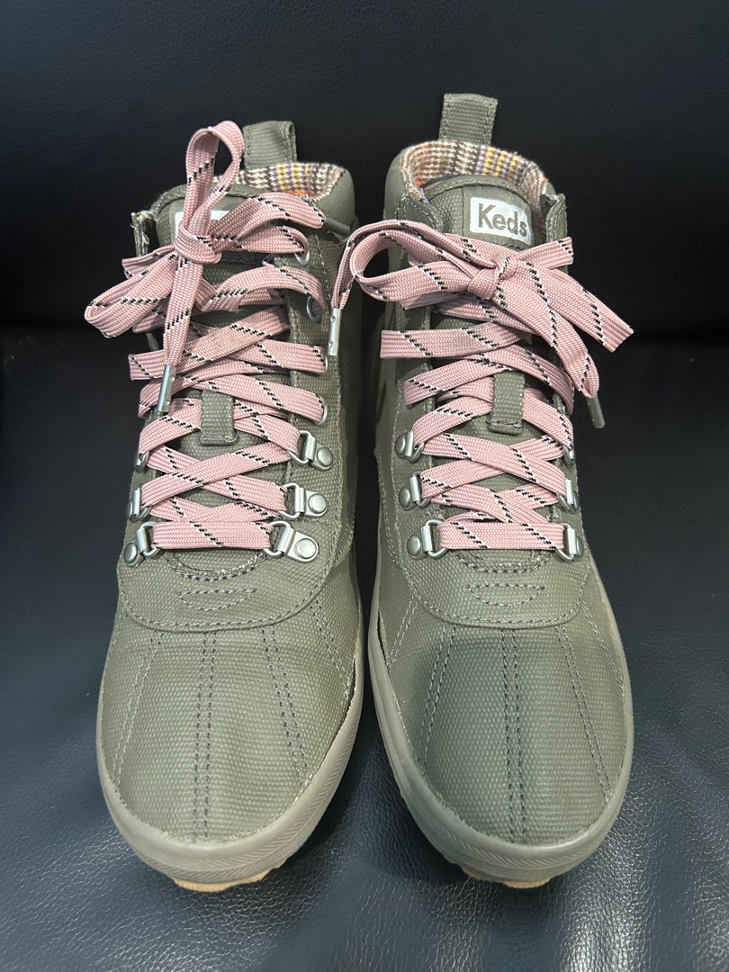 Keds Scout Boot Canvass Olive Women s Fashion Footwear Sneakers on Carousell